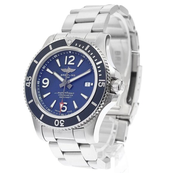 BREITLING Super Ocean 44 Date blue Dial Automatic Men's Watch - Picture 3 of 7